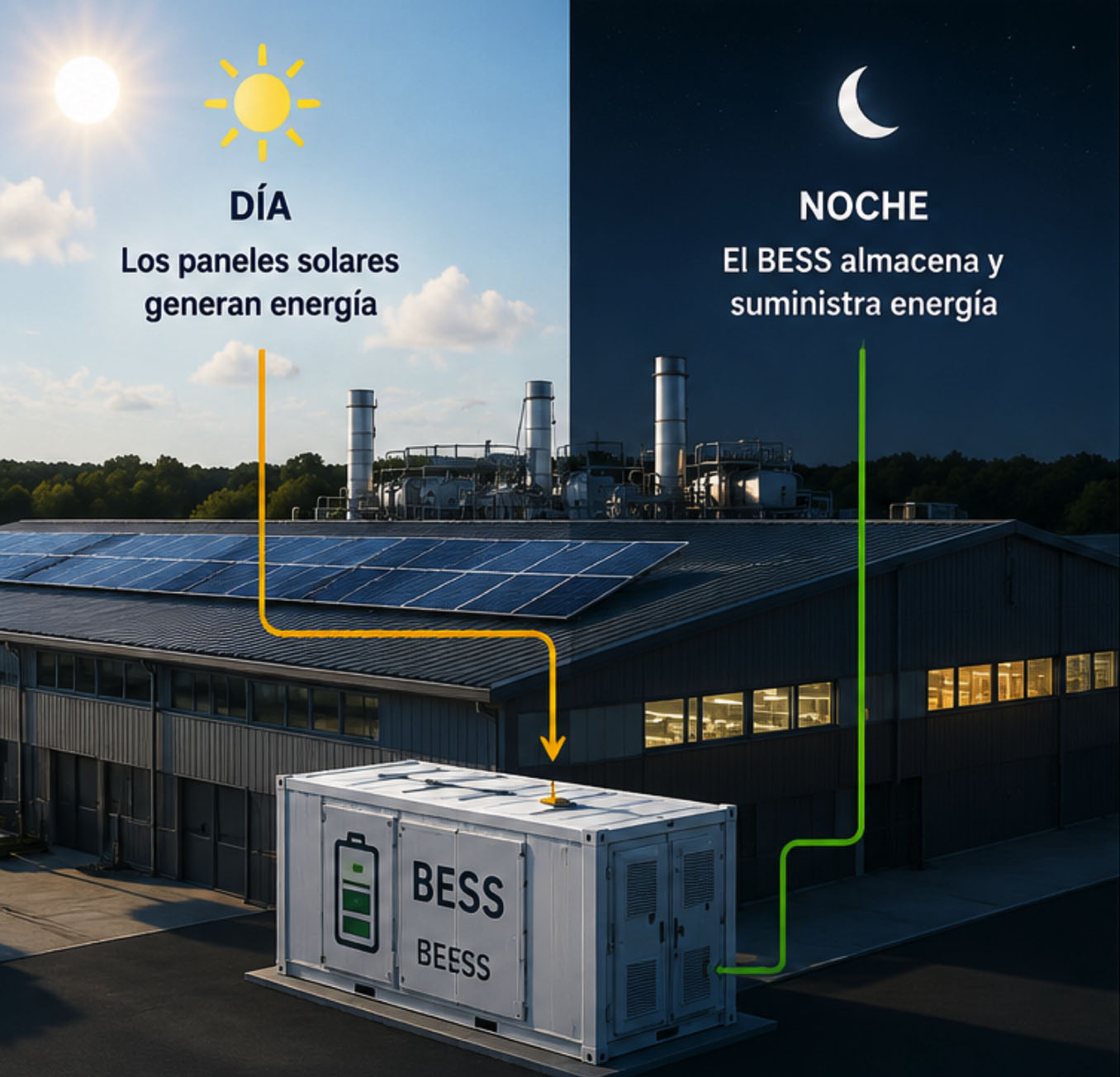¿Por qué las industrias están incorporando sistemas de almacenamiento de energía (BESS) además de paneles solares? - imagen 2